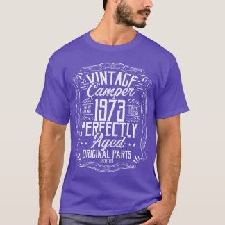 Camiseta Idea de cumpleaños 1973 Campista Scout Camping 197