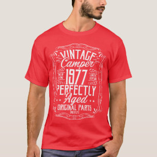 Camiseta Idea de cumpleaños 1977 Campista Scout Camping 197