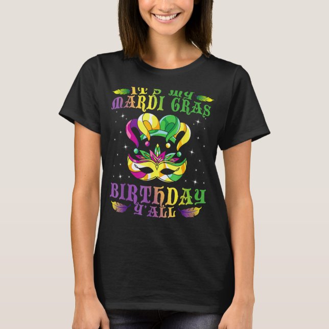 Camiseta Idea de Cumpleaños Celebración Mascarada Costume M (Anverso)