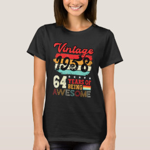 Camiseta Idea de cumpleaños número 64 para hombres Guay cum