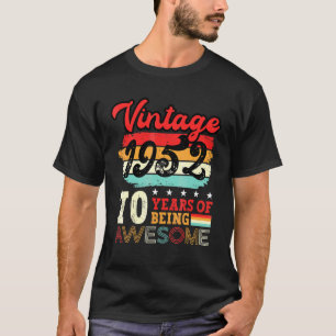 Camiseta Idea de cumpleaños número 70 para hombres Guay cum