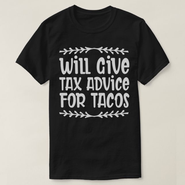 Camiseta Idea de donar a contables divertidos dará consejos (Diseño del anverso)