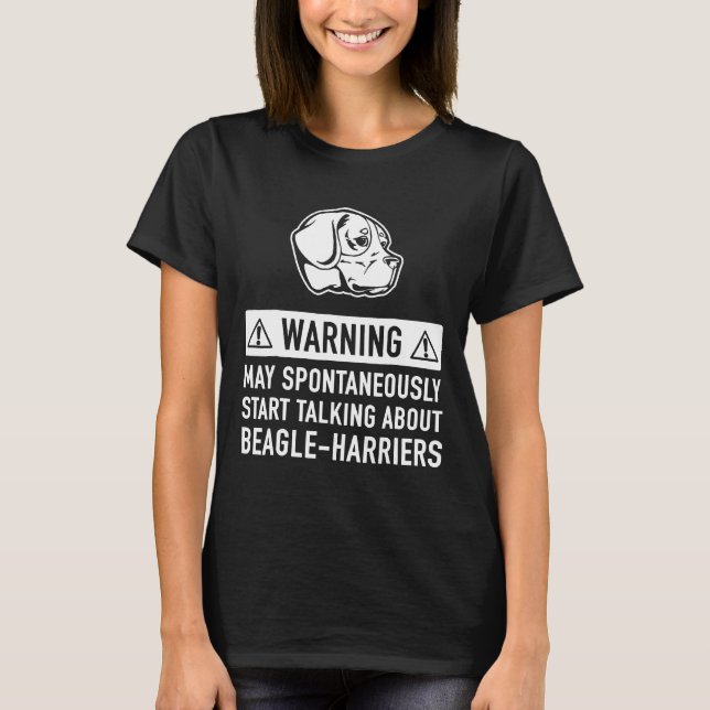 Camiseta Idea de dueña de perro Beagle Harrier (Anverso)