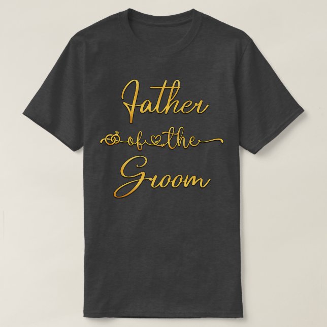 Camiseta Idea de fiesta de boda para él, padre del novio (Diseño del anverso)