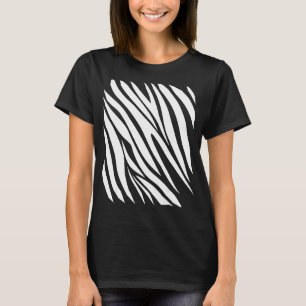 Camiseta Idea de impresión de cebra para niños y tiras de c