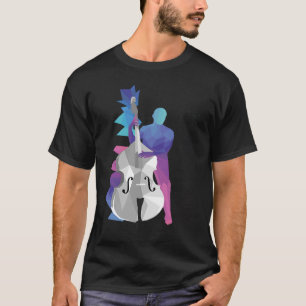 Camiseta Idea de instrumentos del jugador de doble bajo