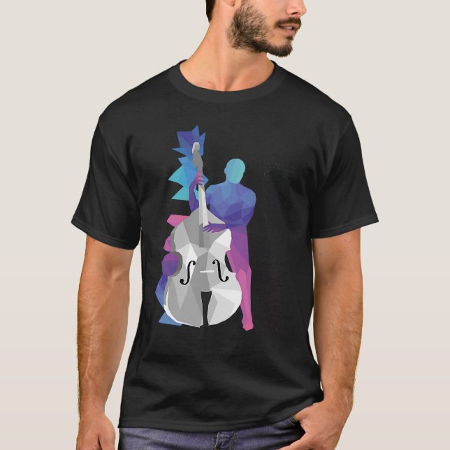 Camiseta Idea de instrumentos del jugador de doble bajo (Anverso)
