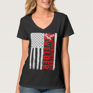 Camiseta Idea de Journeyman Welder para un hombre de manos