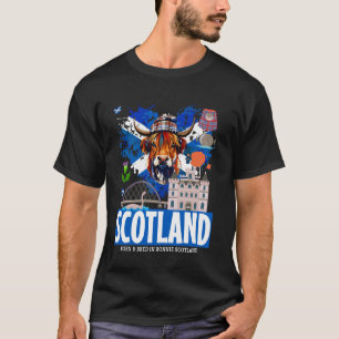Camiseta Idea de la bandera escocesa para mujeres y bandera