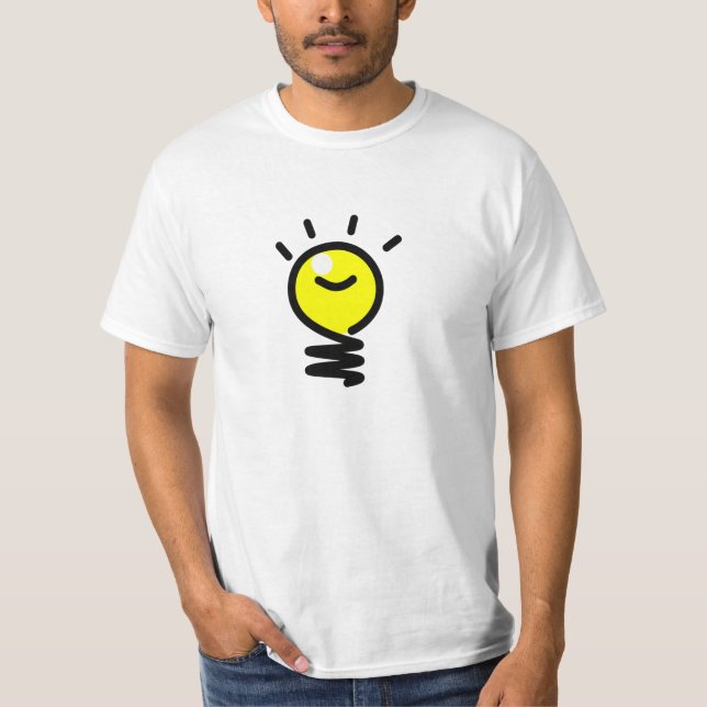 Camiseta Idea de la bombilla (Anverso)