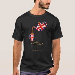 Camiseta Idea De Londres Para Niños Con Bandera De Union Ja