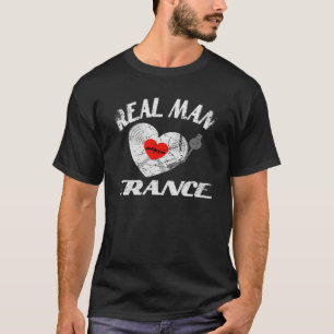 Camiseta Idea de música trance de amor de hombre real DJ Vi