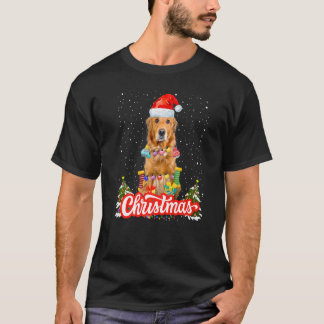 Camiseta Idea de Navidades de Golden Retriever para niños y