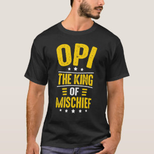 Camiseta Idea de Opi para hombres Abuelo Opi Rey de la tra