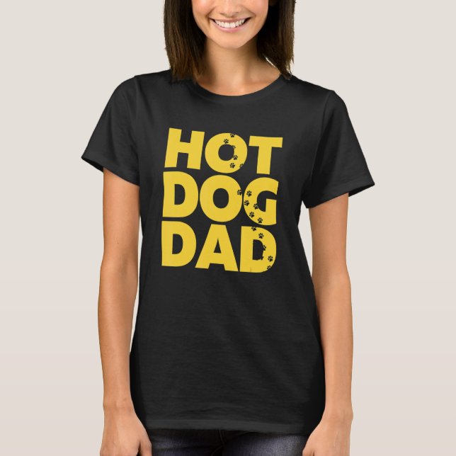 Camiseta Idea De Papá Perro Caliente Para El Marido Y El Pr (Anverso)