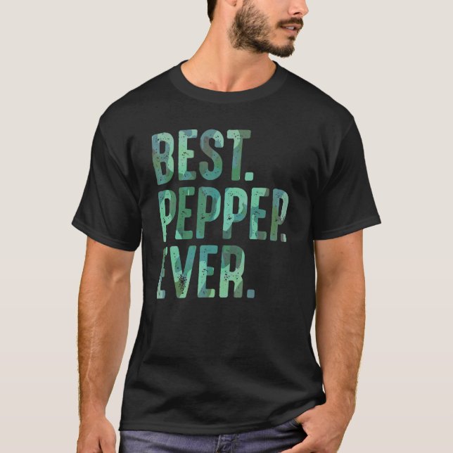 Camiseta Idea de Peppep para hombres de nietos es la mejor  (Anverso)