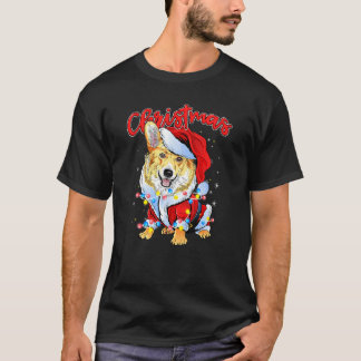 Camiseta Idea de pijama de Navidad con luces de Navidad par
