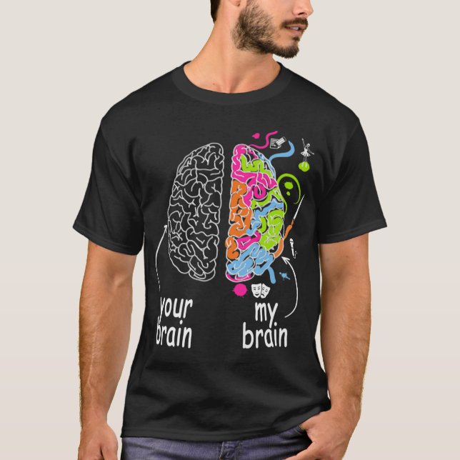 Camiseta Idea de regalo cerebral de neurodiversidad para el (Anverso)