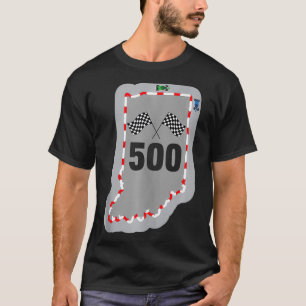 Camiseta Idea de regalo de 500 Carreras del estado de India