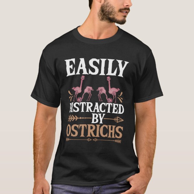Camiseta Idea De Regalo De Agricultores De Ostrich Distraíd (Anverso)