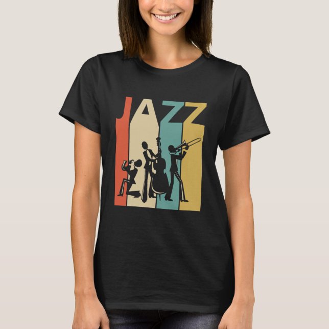 Camiseta Idea de regalo de amante de la música de jazz vint (Anverso)