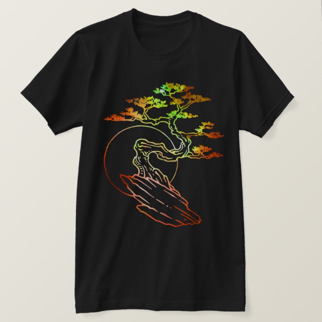 Camiseta Idea de regalo de arte artístico abstracto japonés (Anverso del diseño)