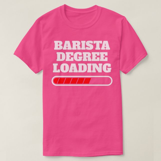 Camiseta Idea de regalo de Barista Degree (Diseño del anverso)