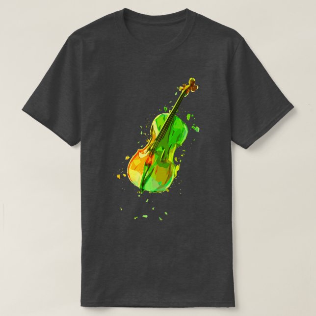 Camiseta Idea de regalo de Cellist Cello Player Art 6 (Diseño del anverso)