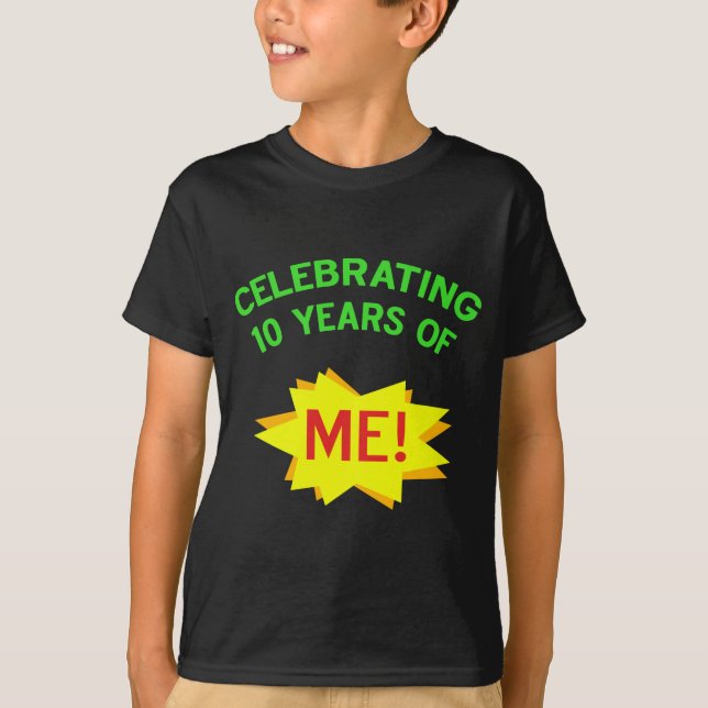Camiseta Idea de regalo de cumpleaños 10 divertida (Anverso)