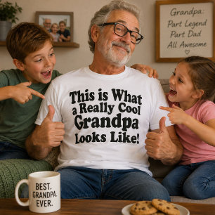 Camiseta Idea de regalo de cumpleaños para abuelo genial y 