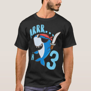 Camiseta Idea de regalo de cumpleaños para niños tiburón pi