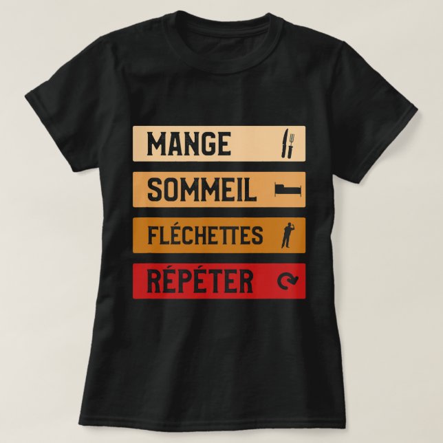 Camiseta Idea de regalo de Darts divertidos para el jugador (Diseño del anverso)