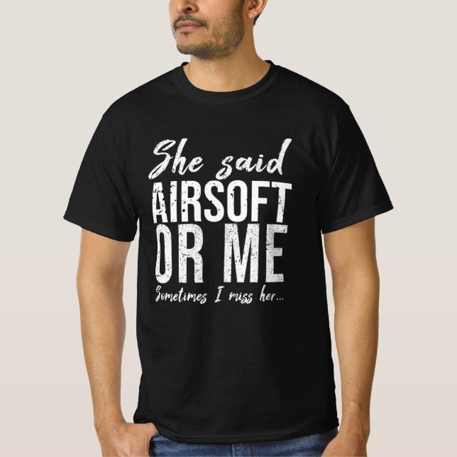 Camiseta Idea de regalo de deportes divertidos de Airsoft (Anverso)