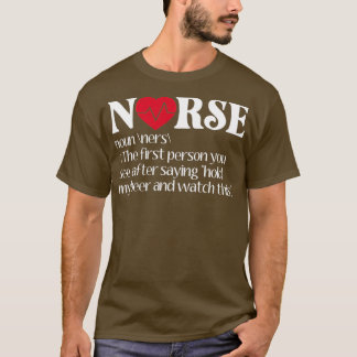 Camiseta Idea de regalo de enfermería divertida definición