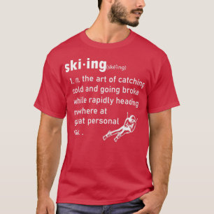 Camiseta Idea De Regalo De Esquí Humano De Definición De Es