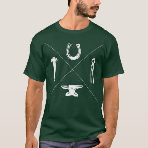 Camiseta Idea de regalo de herrero Farrier Hammer Anvil