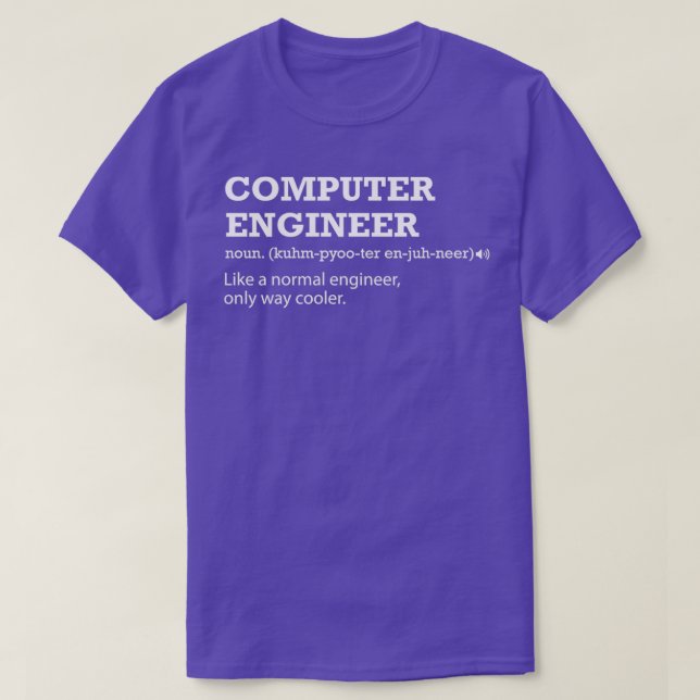 Camiseta Idea de regalo de ingeniero informático para ingen (Diseño del anverso)