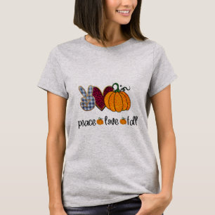 Camiseta idea de regalo de la caída del amor por la paz par