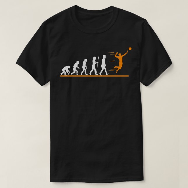 Camiseta Idea de regalo de la evolución del voleibol Guay C (Diseño del anverso)