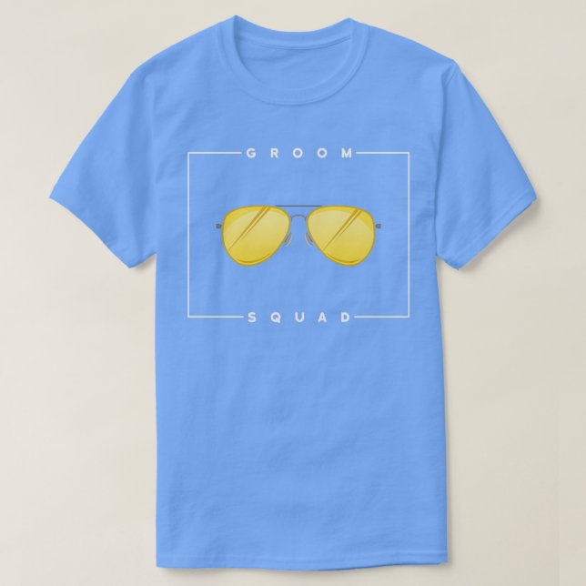 Camiseta Idea de regalo de la fiesta de solteros Groom Squa (Diseño del anverso)