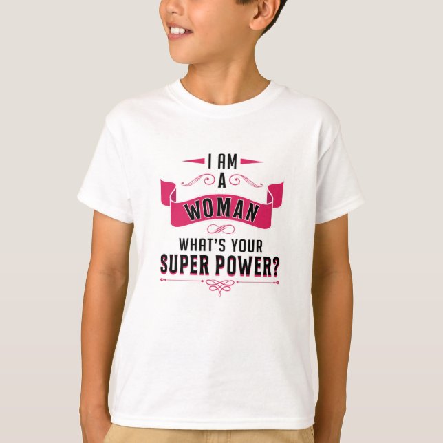 Camiseta Idea de regalo de la mujer Chica del día del poder (Anverso)