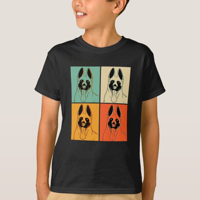 Camiseta Idea de regalo de perro de Malinois en Bélgica (Anverso)