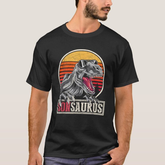 Camiseta Idea de regalo de retro son Guay Dinosaur Sonsauru (Anverso)