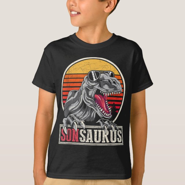 Camiseta Idea de regalo de retro son Guay Dinosaur Sonsauru (Anverso)