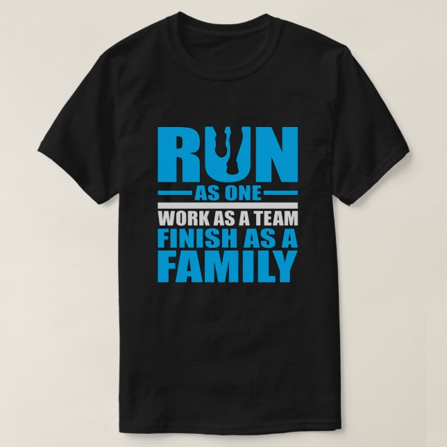 Camiseta Idea de regalo de Runner ejecutada como un trabajo (Diseño del anverso)