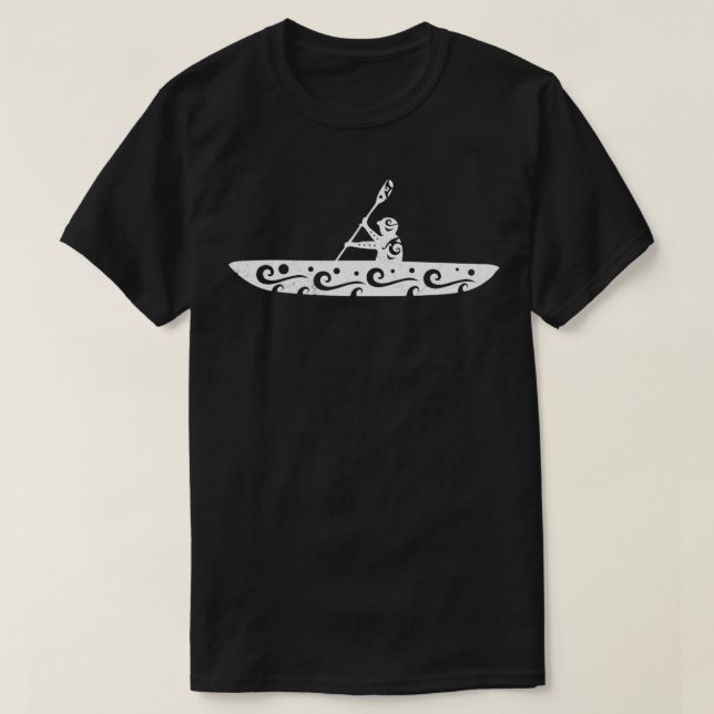 Camiseta Idea de regalo de tatuaje tribal de canoa maorí 4 (Diseño del anverso)