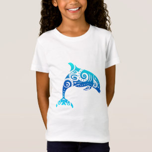 Camiseta Idea de regalo de tatuaje tribal de delfín maorí
