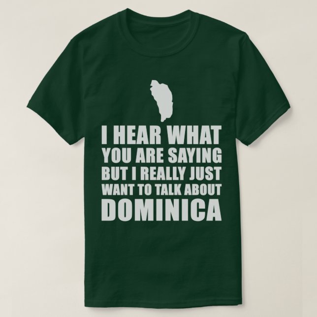 Camiseta Idea de Regalo de Viajes de Dominica (Diseño del anverso)