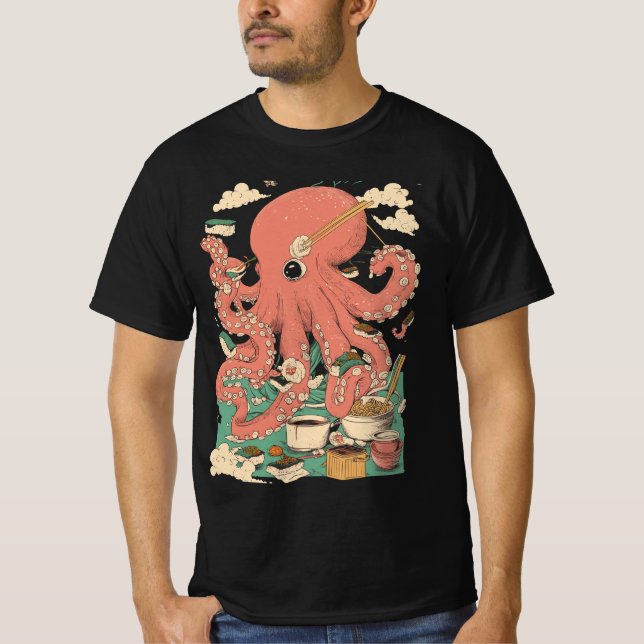 Camiseta Idea de regalo del Día del Padre del pulpo Squid S (Anverso)