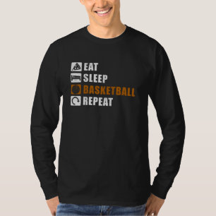 Camiseta Idea de regalo del jugador de baloncesto de dormir